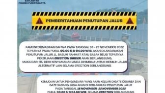 Catat! Ada Penutupan Jalur Sasak Beusi Purwakarta, Ini Jadwalnya