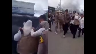 Jadi Sasaran Kemarahan Pedagang Pasar Rengasdengklok, Bupati Karawang Ngibrit Usai Dilempari Batu