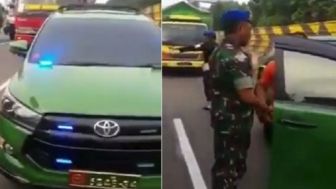 Pengendara Plat Nomor TNI Palsu dan Strobo di Tol Berhasil Amankan