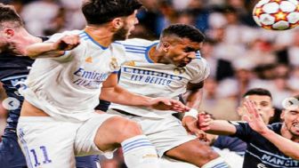 Hasil Leg 1 Real Madrid vs Man City: Imbang 1-1, The Citzen Lebih Diuntungkan?