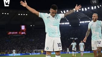 Lautaro Martinez Bawa Inter Milan Juara Coppa Italia dan Cetak Gol ke-100