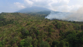 Begini Laporan BPBD Soal Kebakaran Hutan di Gunung Ciremai