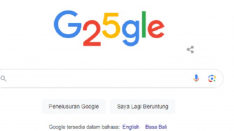 Google Ulang Tahun ke-25, Google Doolde Tampil Berbeda