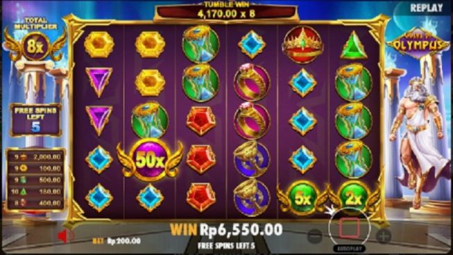 Pola Game Slot Zeus Terbaru, Siap-siap Hujan x500 Hingga Max Win