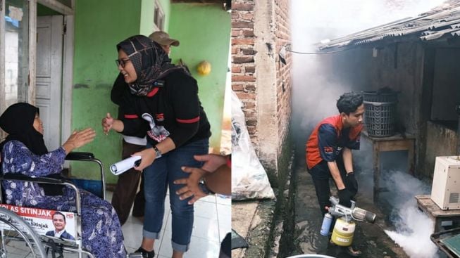 Yayasan Rolas Sitinjak Salurkan Kursi Roda dan Lakukan Fogging Gratis Untuk Warga Purwakarta