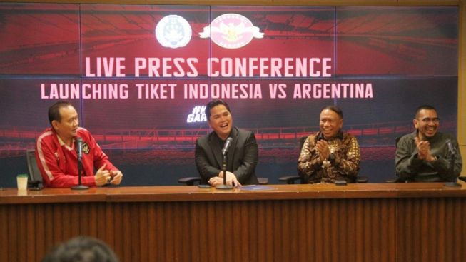 Harga Tiket Timnas Indonesia vs Argentina, Kapan Mulai Bisa Dibeli?