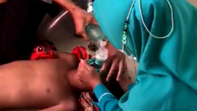 Dua anak tenggelam di Muara Cibulan-bulan Ciparagejaya Kec. Tempuran Karawang, Satu di temukan Kritis