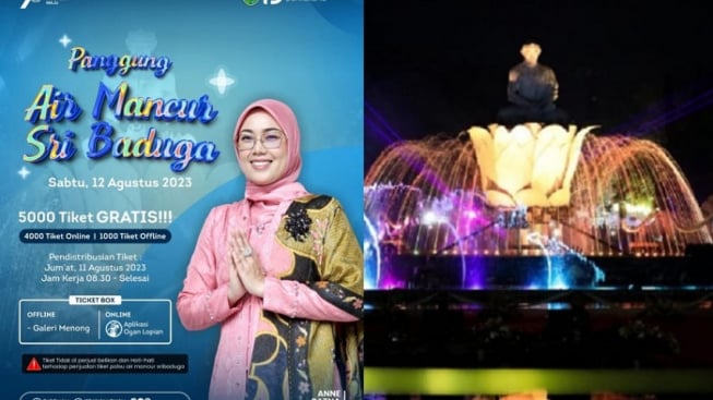 Ini Jadwal Pendistribusian Tiket Air Mancur Sri Baduga 12 Agustus 2023, Catat!