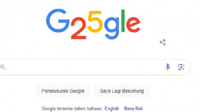 Google Ulang Tahun ke-25, Google Doolde Tampil Berbeda