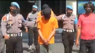 Polres Sleman Tahan 5 Tersangka Keributan Antar Suporter, Tertunduk Lemas