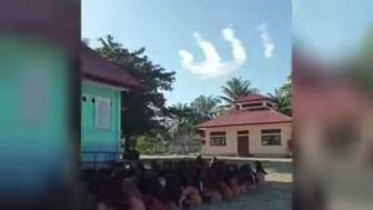 Heboh Awan Serupai Lafaz Allah Muncul di Langit Aceh