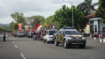 Massa PERPAG Gelar Aksi Tuntut Pencabutan HGB Perusahaan Semen Atas Kars Gombong di Kebumen