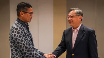 Sandiaga Uno dan Menteri Perdagangan Singapura Bahas Kerja Sama Wisata Kapal Pesiar