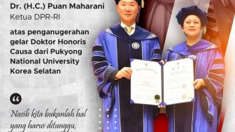 Jauh-jauh Dapat Gelar Doktor Honoris Causa di Korea, Puan Maharani Dinyinyiri Warganet saat Fotonya Diunggah Ganjar Pranowo