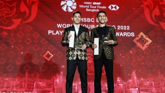 Meski Kalah Atas Pasangan Malaysia, Fajar dan Rian Lolos ke Semifinal World Tour Finals 2022