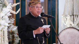 Maruf Amin Berikan Khotbah Nikah Kaesang Pangarep dan Erina Gudono