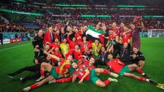 Momen Umat Islam di Palestina, Indonesia hingga Mesut Ozil Rayakan Kemenangan Maroko