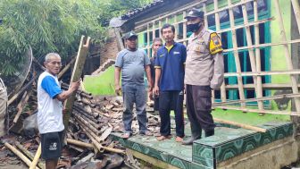 Duka Akhir Tahun, Rumah Tiga Keluarga di Glontor Kebumen Rusak karena Longsor