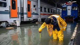 Pasca Banjir Pantura Surut, Jalur KA di Lintas Utara Kembali Normal