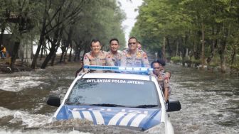 Banjir di Kaligawe, Genuk dan Marina Semarang Mulai Surut