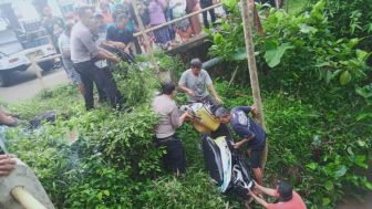 Pandangan Mata Kabur, Pemotor di Purbalingga Nyemplung ke Sungai