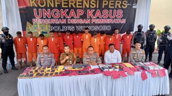 Polisi Ringkus Komplotan Copet Konser Guyon Waton di Wonosobo, 13 Pelaku dan 51 HP Diamankan