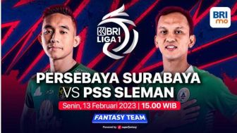 Sudah Mulai, Ini Link Nonton Persebaya Surabaya vs PSS Sleman