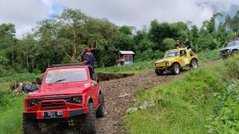 Dibuka Wisata Petualangan Tour Jeep D'Las Serang Purbalingga, View Gunung Slamet