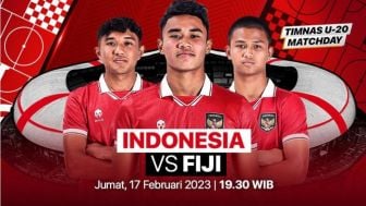 Link Live Streaming Timnas Indonesia U-20 vs Fiji