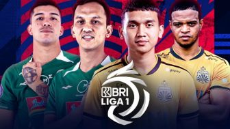 Sedang Berlangsung Laga PSS Sleman vs Bhayangkara FC di Laga Lanjutan Pekan ke-29