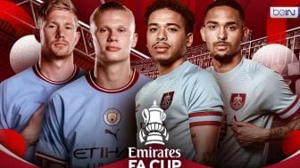 Link Streaming Manchester City vs Burnley di Perempat Final FA CUP