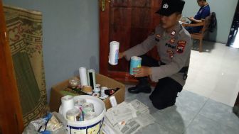 Pemuda Asal Kebumen Terciduk Merakit Mercon Jumbo, Polisi Sita 1 Kg Bubuk Mercon