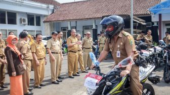 226 Kepala Desa di Banjarnegara Dapat Motor Dinas Keren, Langsung Girang