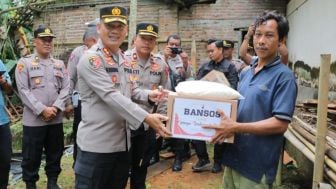 Polres Kebumen Salurkan Bantuan untuk Korban Gempa Bantul