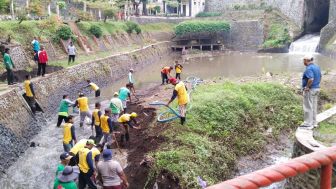 Berjarak 650 Meter dari Alun-alun Purbalingga, Taman Ini Siap Jadi Tempat Nongkrong, Pembersihan Sediman Dilakukan