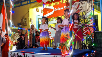 Perayaan Tasyakuran Warga RT 01 Desa Galuh Purbalingga: Tarian Anak-Anak Jadi Sorotan Utama Mewarnai Malam Kemerdekaan