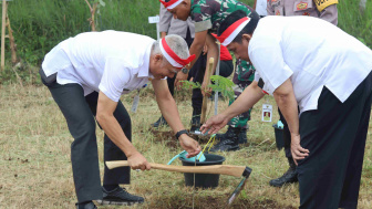 Lestarikan Lingkungan, Polres Purbalingga Tanam 1000 Pohon dalam Rangkaian ASEAN Ministerial Meeting On Transnational Crime