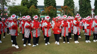 Meriahkan HUT RI Ke-78, 1.650 Kader PKK Ikuti Lomba Senam Sicita di Purbalingga