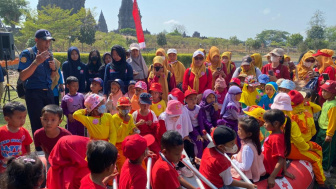 PMI Ajak Ribuan Anak PAUD di Klaten Ikuti Traveling Kepalangmerahan, Yuk Intip Keseruannya