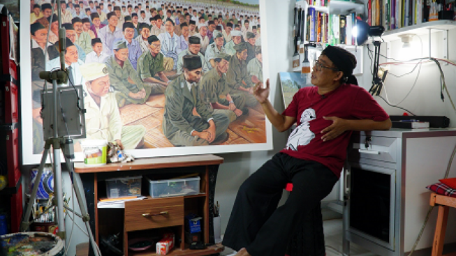 Pameran Lukisan Jenderal Gerilya Tampilkan 15 Lukisan Jenderal Soedirman Keliling Purbalingga