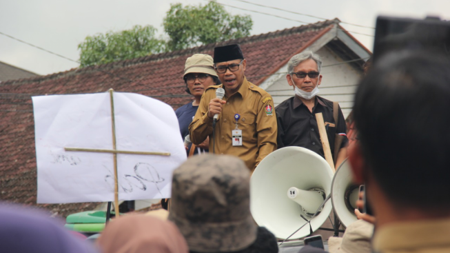 Pedagang Pasar Tadisional di Temanggung Demo Bupati, Ada Apa?