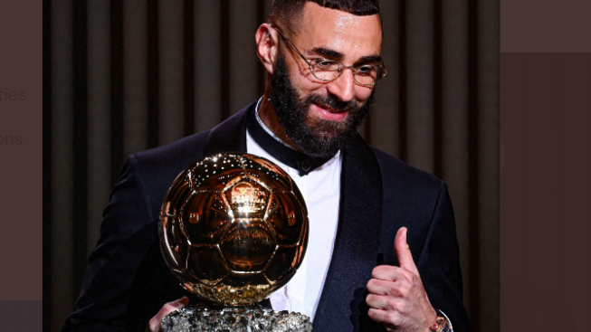 Karim Benzema Resmi Raih Trofi Ballon dOr 2022 Hari Ini