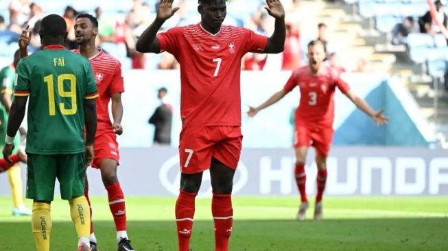 Taklukan Kamerun 1  0, Timnas Swiss untuk Sementara Pimpin Klasemen Grup G di Piala Dunia