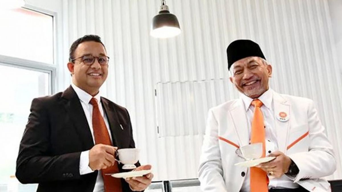 Bakal Calon (Balon) Presiden Indonesia, Anies Rasyid Baswedan ngopi bersama Presiden PKS, Ahmad Syaikhu. [Instagram @syaikhu_ahmad_]