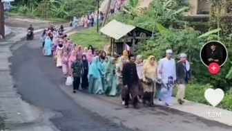 Seserahan Pengantin Pria di Majalengka Jawa Barat Viral dan Bikin Heboh,Bawa Rombongan Keluarga 3 Ribu Orang