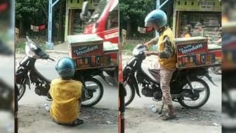 Viral! Kisah Pilu Penjual Es, Tawarkan Dagangannya Ditukar untuk Bisa Dapatkan Bensin Motor