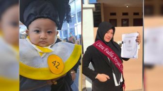 Momen Haru, Bayi 5 Bulan di Palopo Viral karena Gantikan Ibunya yang Meninggal Dunia untuk Wisuda