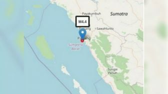 Gempa Magnitudo 4,4 Guncang Kota Padang, BMKG: Gempa Dangkal Akibat Aktivitas Sesar