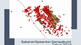 BMKG: Sepanjang 2022 Terjadi 1.045 Gempa di Sumbar, Meningkat Dibanding 2021