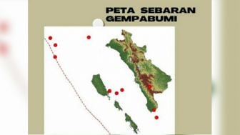 BMKG Catat 10 Kali Gempa Bumi di Sumbar pada 13-19 Januari 2023